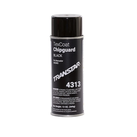 Transtar Autobody Technology Tex Coat Chip Guard, 16 oz Aerosol, Black, Can 4313